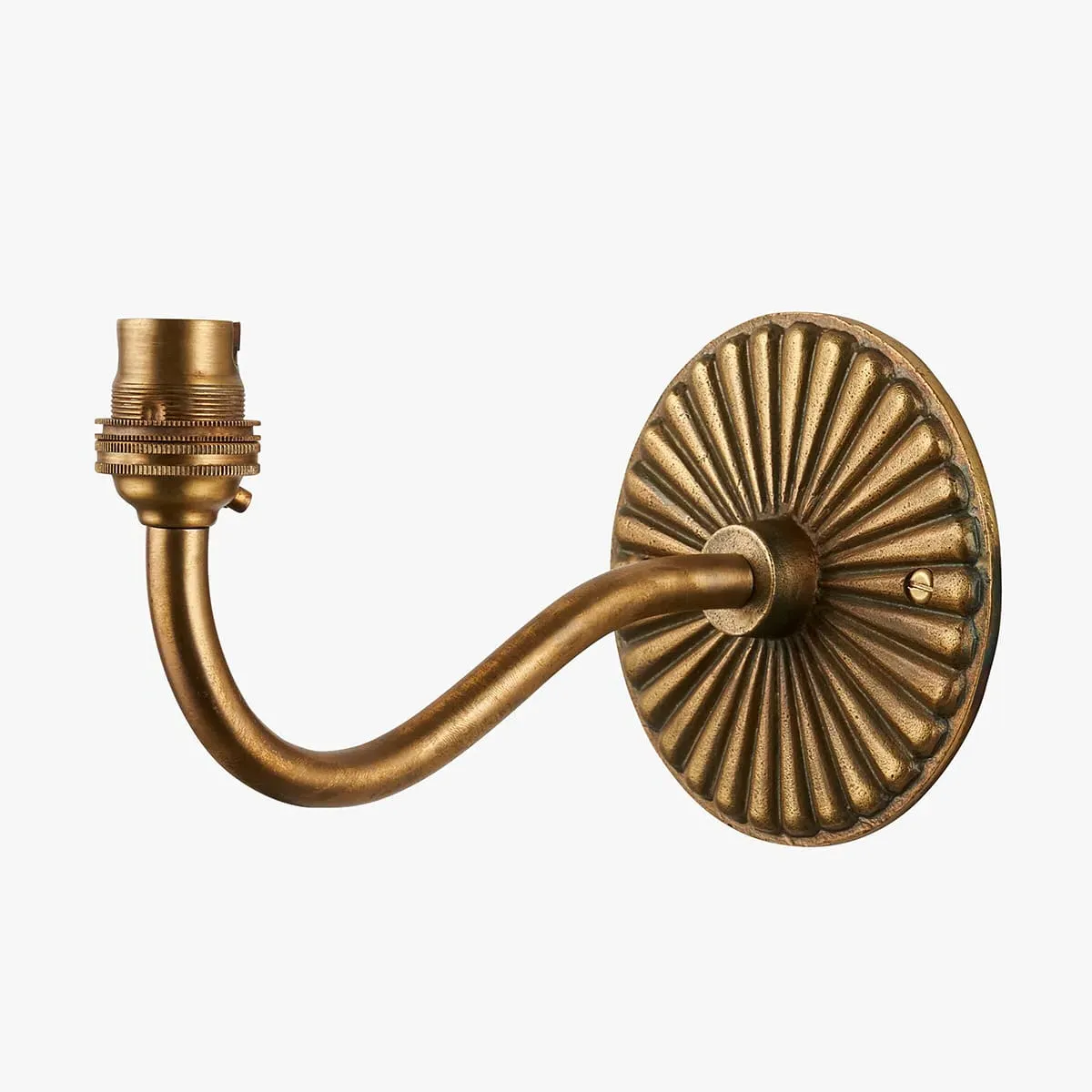 Meli Curve Wall Light - Antique Brass by Perch & Parrow