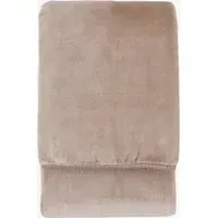 Mellow Fleece Throw - Taupe by Perch & Parrow, alternate view