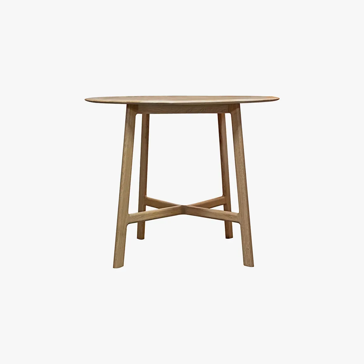 Menorca Round Dining Table - Beige, Oak product