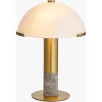 Menton 2-Light Table Lamp - Warm Brass, Opal Glass by Perch & Parrow, image 2