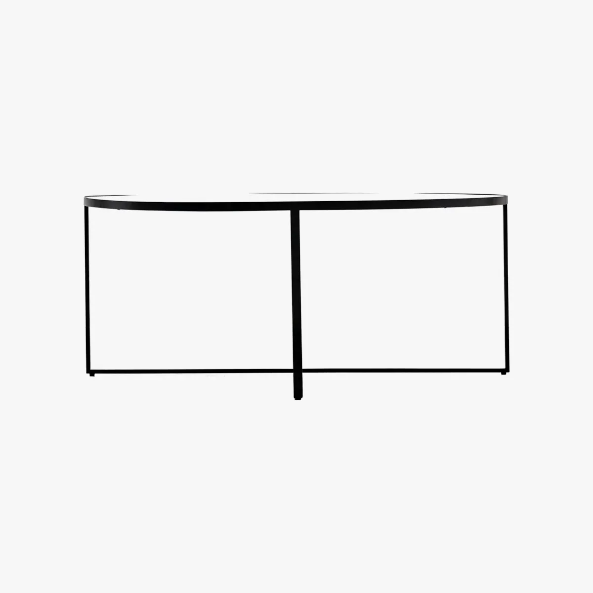 Merial Coffee Table - Black, Smoked Mirror product