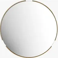 Minimalist Mirror with Tubular Frame - Gold, Metal alternate view