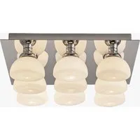 Monroe Flush Fitting Ceiling Light - Chrome by Perch & Parrow, alternate view