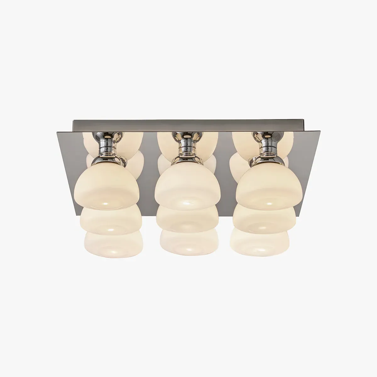 Monroe Flush Fitting Ceiling Light - Chrome by Perch & Parrow