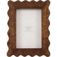 Monroe Medium Scallop Photo Frame - Wood alternate view