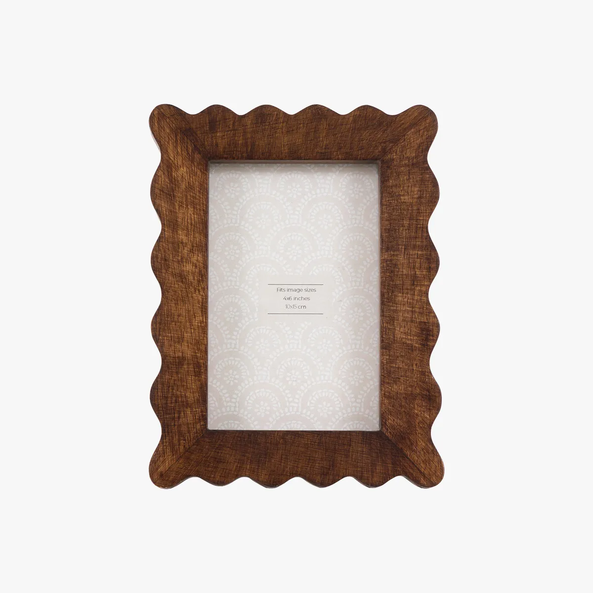 Monroe Medium Scallop Photo Frame - Wood product