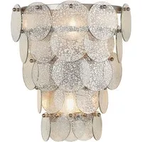 Multi-Layered Wall Light - Metallic, Textured alternate view