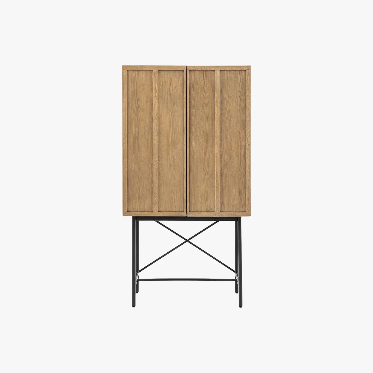 Nara Cocktail Cabinet - Grey Washed Oak Veneer product