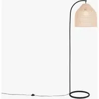 Natural Java Floor Lamp - Black, Rattan by Perch & Parrow, alternate view