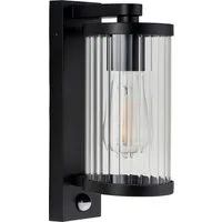 Nedding Pir Wall Light - Black, Ribbed Glass alternate view