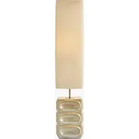 Nell Ceramic Floor Light - Cream, Linen by Perch & Parrow, alternate view