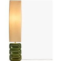 Nell Ceramic Floor Light - Green by Perch & Parrow, alternate view