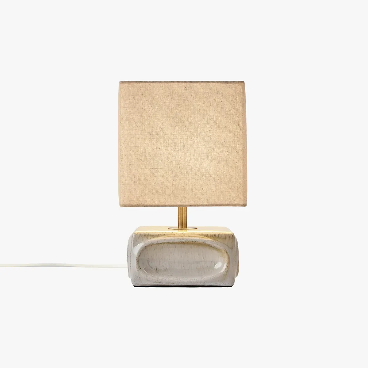 Nell Ceramic Table Lamp - Cream by Perch & Parrow