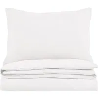 Nella Single Quilt Cover Set - White, Jacquard alternate view
