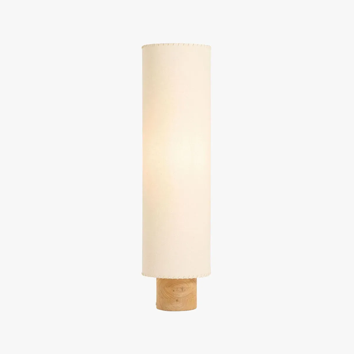Neutra Floor Lamp - Natural, Faux Linen by Perch & Parrow