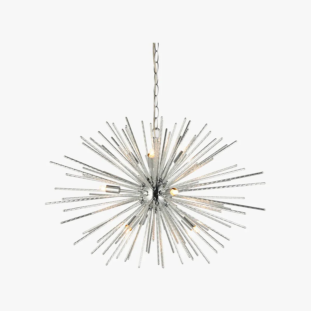 Nine Light Pendant Lamp - Chrome, Metal product