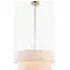 Noel 5-Light Pendant Light - Brushed Brass, Cream Cotton by Perch & Parrow, image 3