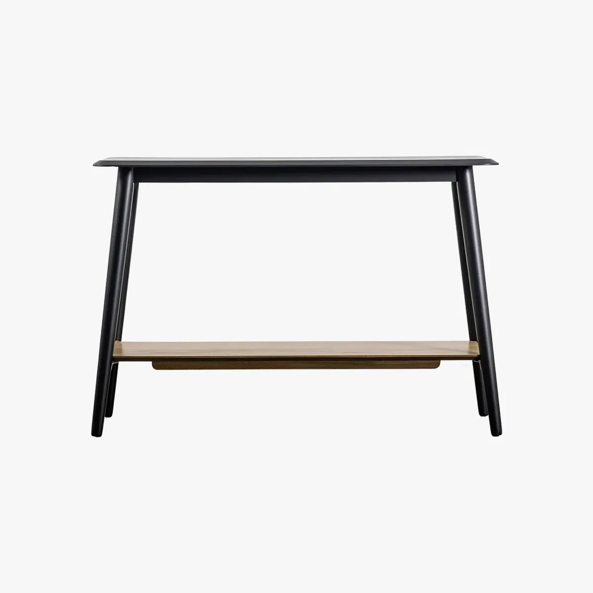Noirot Console Table with Shelf - Black, Oak product