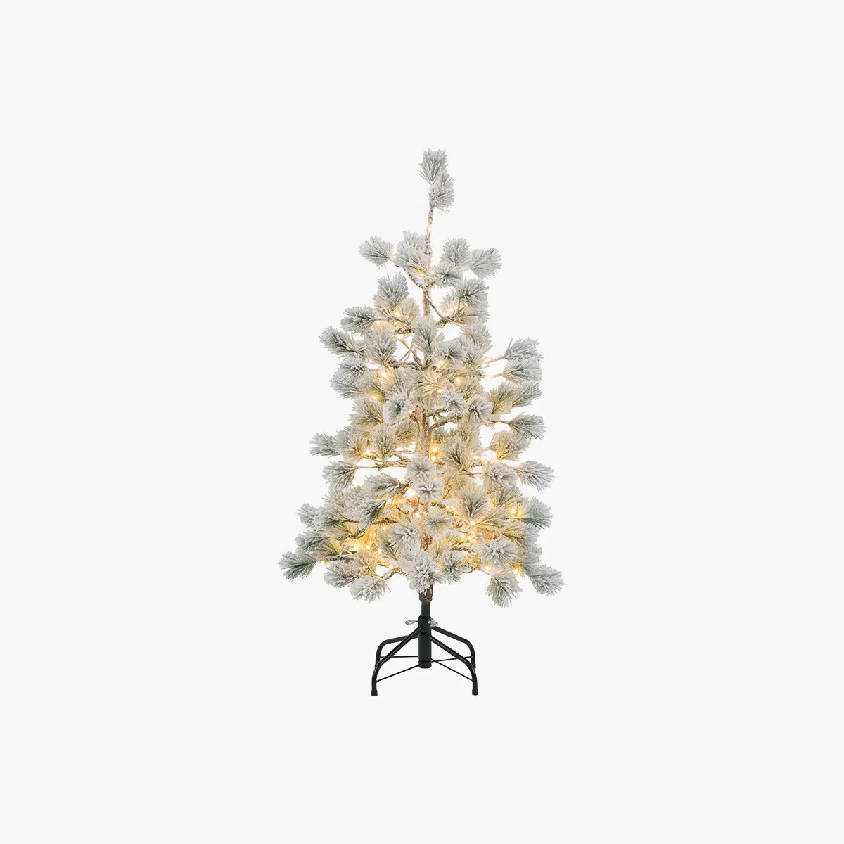 Nordic Woodland Flocked Pine 4 Foot Christmas Tree by Perch & Parrow