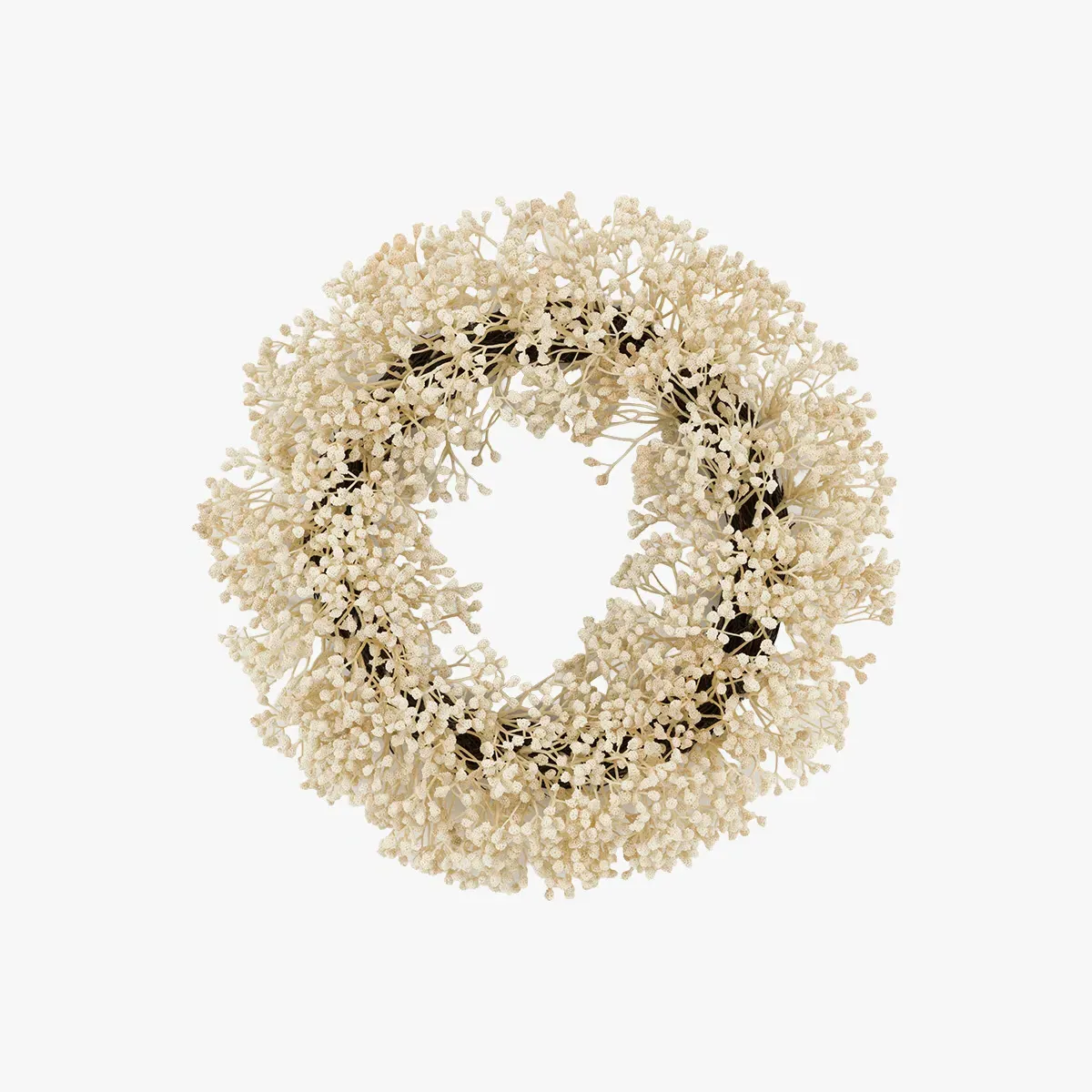 Nordic Woodland Gypsophila Wreath by Perch & Parrow