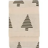 Nordic Woodland Knitted Tree Throw by Perch & Parrow, alternate view