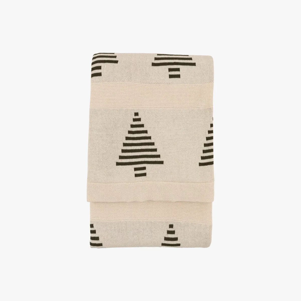 Nordic Woodland Knitted Tree Throw by Perch & Parrow