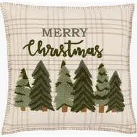 Nordic Woodland Merry Christmas Cushion by Perch & Parrow, alternate view