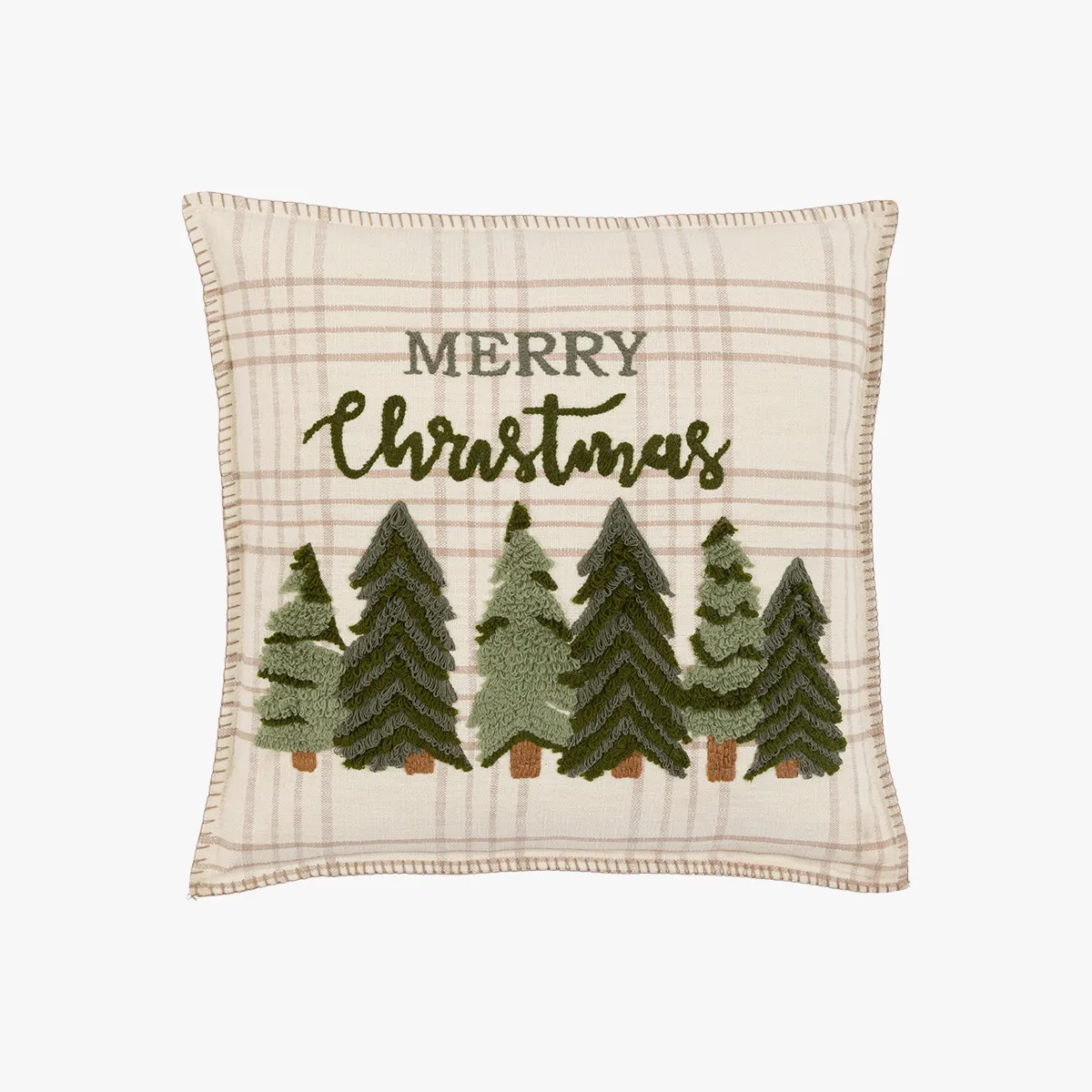 Nordic Woodland Merry Christmas Cushion by Perch & Parrow