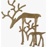 Nordic Woodland Metal Reindeer Set of 2 - Gold by Perch & Parrow, alternate view