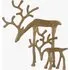 Nordic Woodland Metal Reindeer Set of 2 - Gold by Perch & Parrow, image 3