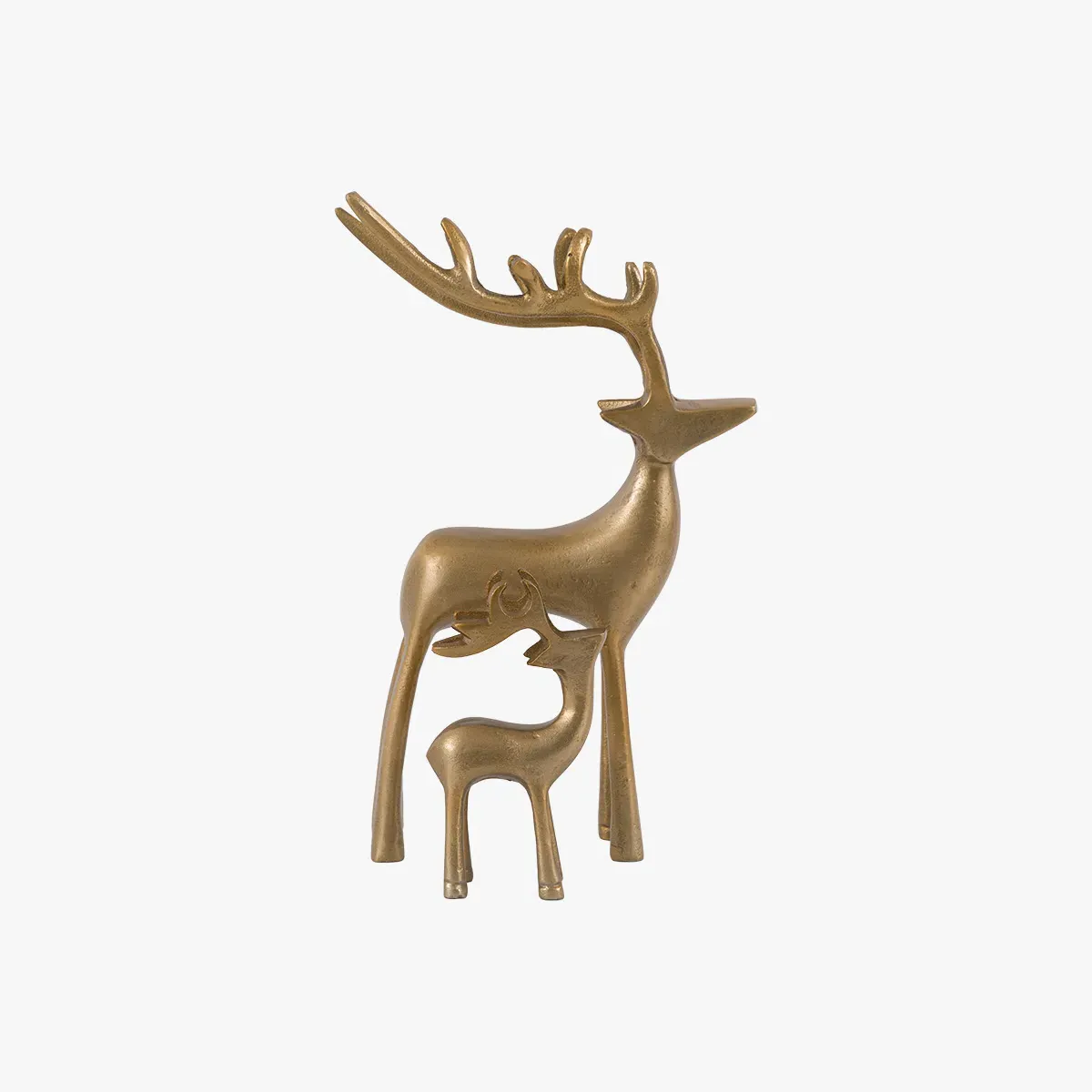 Nordic Woodland Metal Stags Set of 2 - Gold by Perch & Parrow