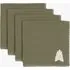 Nordic Woodland Tree Embroidered Napkins Set of 4 by Perch & Parrow, image 3