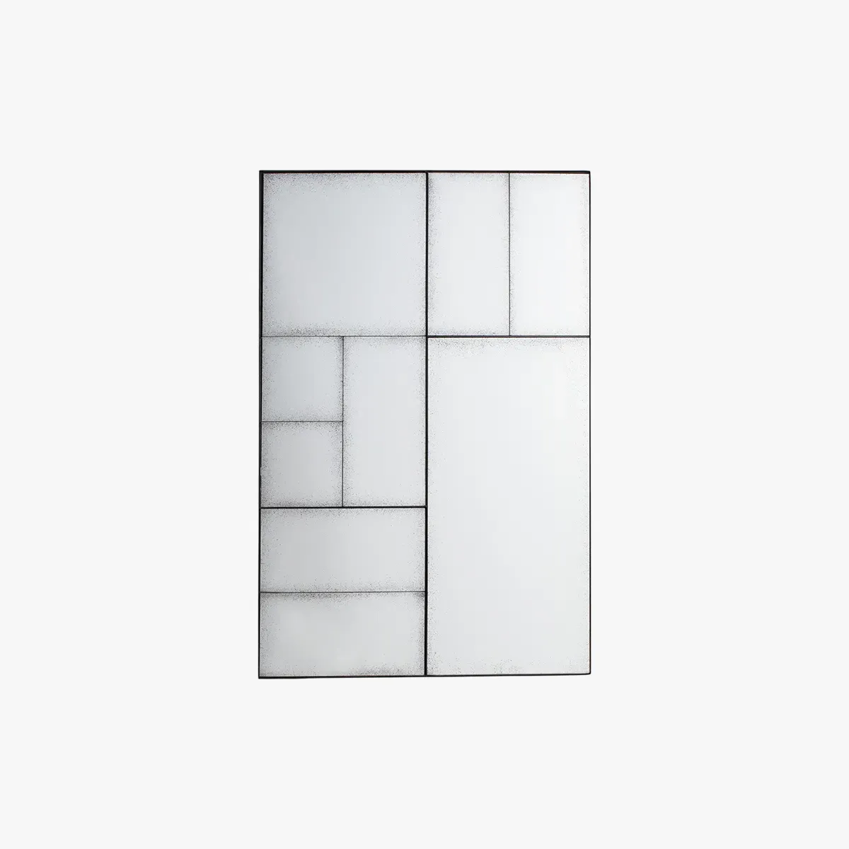 Norman Panelled Wall Mirror - Black product