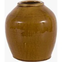 Novara Crackle Glaze Vase - Caramel by Perch & Parrow, alternate view