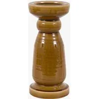 Novara Large Candlestick - Caramel, Crackle Glaze by Perch & Parrow, image 2