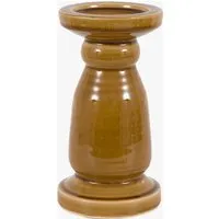 Novara Small Candlestick - Caramel, Crackle Glaze by Perch & Parrow, image 2