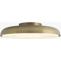 Nura Flush Bathroom Ceiling Light - Brass by Perch & Parrow, alternate view