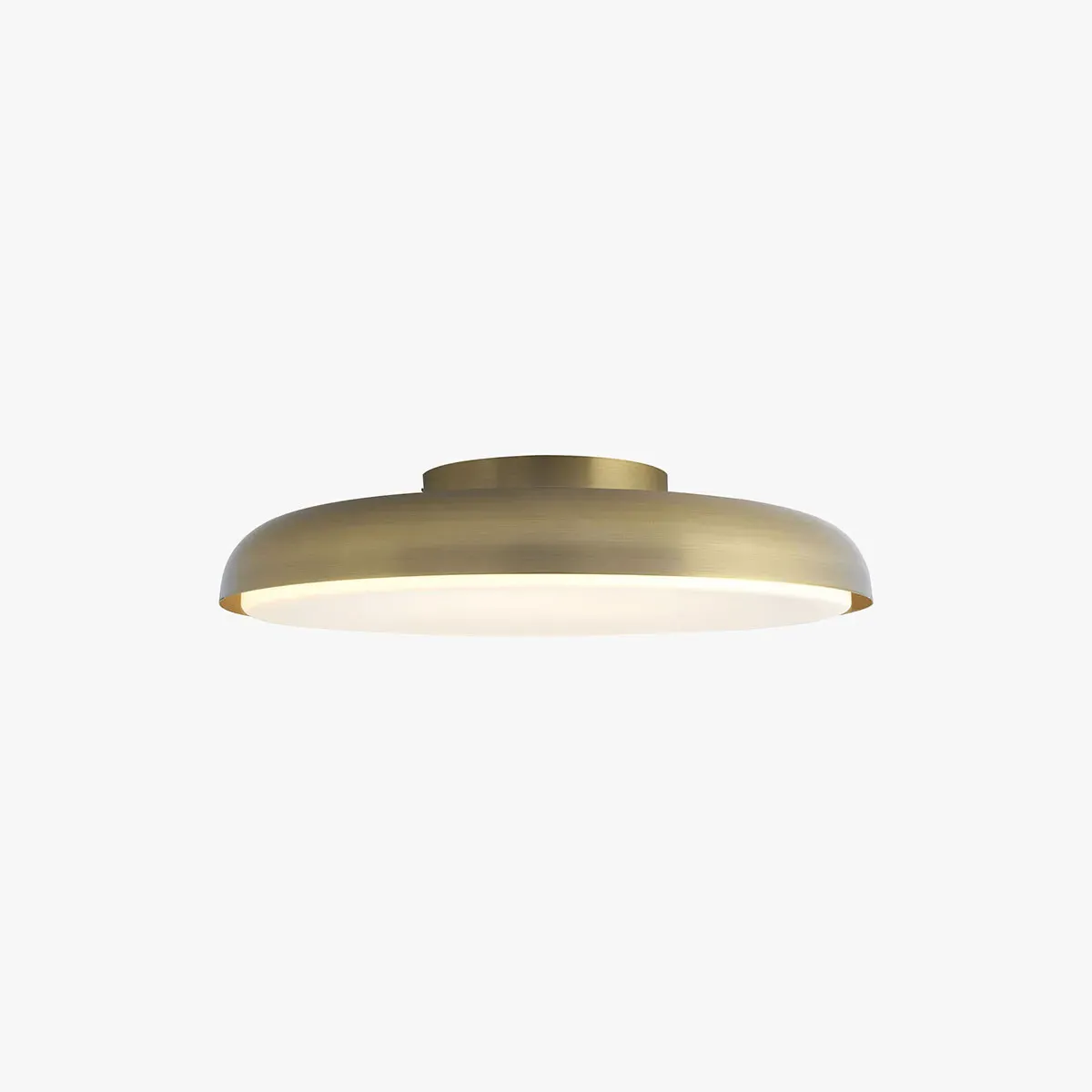 Nura Flush Bathroom Ceiling Light - Brass by Perch & Parrow