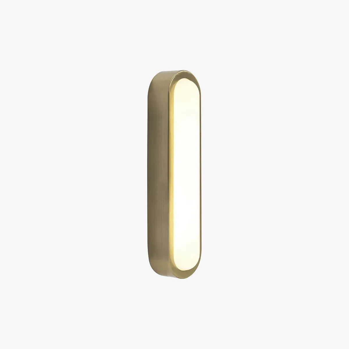 Nura Flush Bathroom Wall Light - Brass by Perch & Parrow