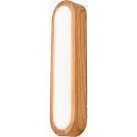 Nura Flush Bathroom Wall Light - Wood Effect by Perch & Parrow, image 2