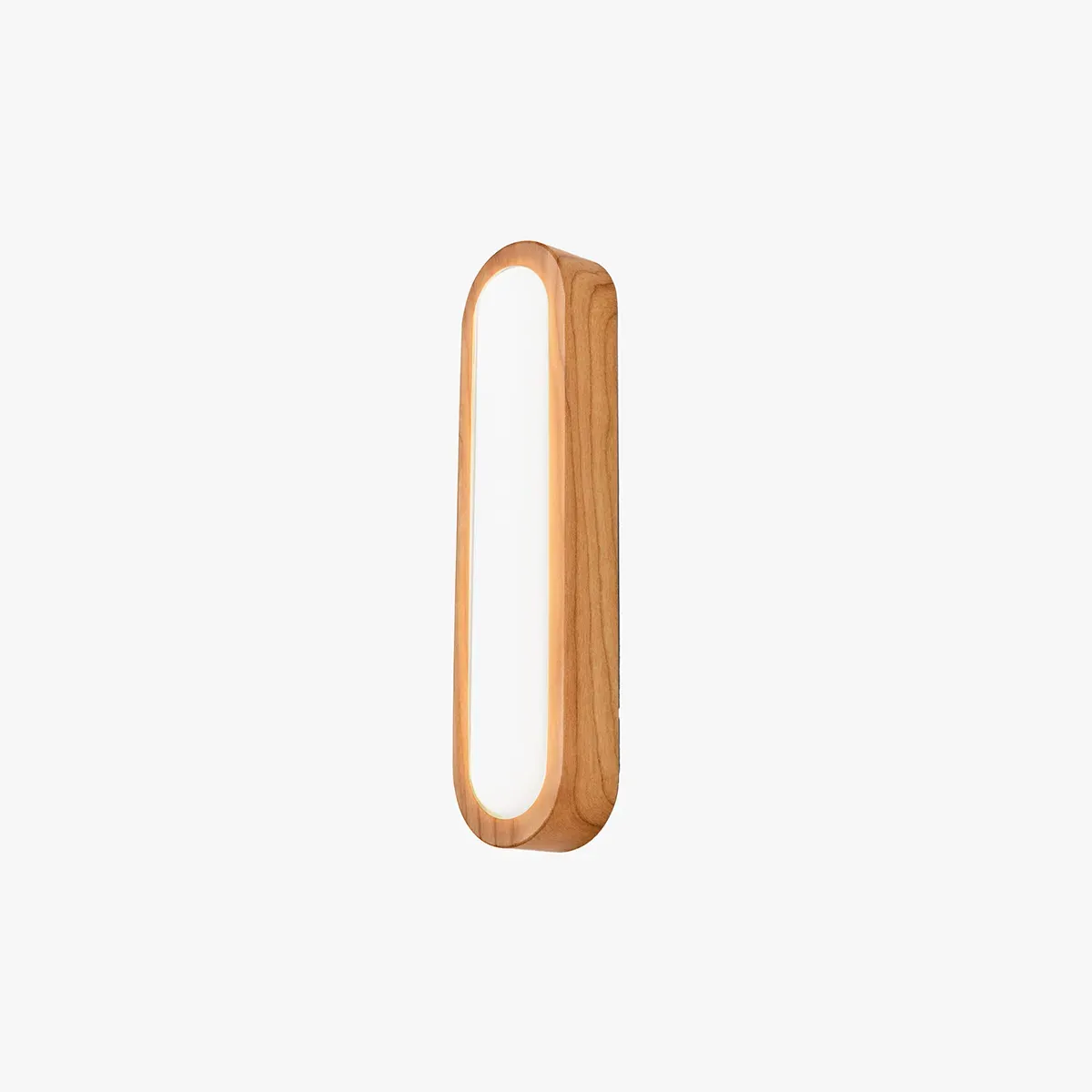 Nura Flush Bathroom Wall Light - Wood Effect by Perch & Parrow