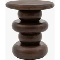 Orb Round Side Table - Mango Wood alternate view