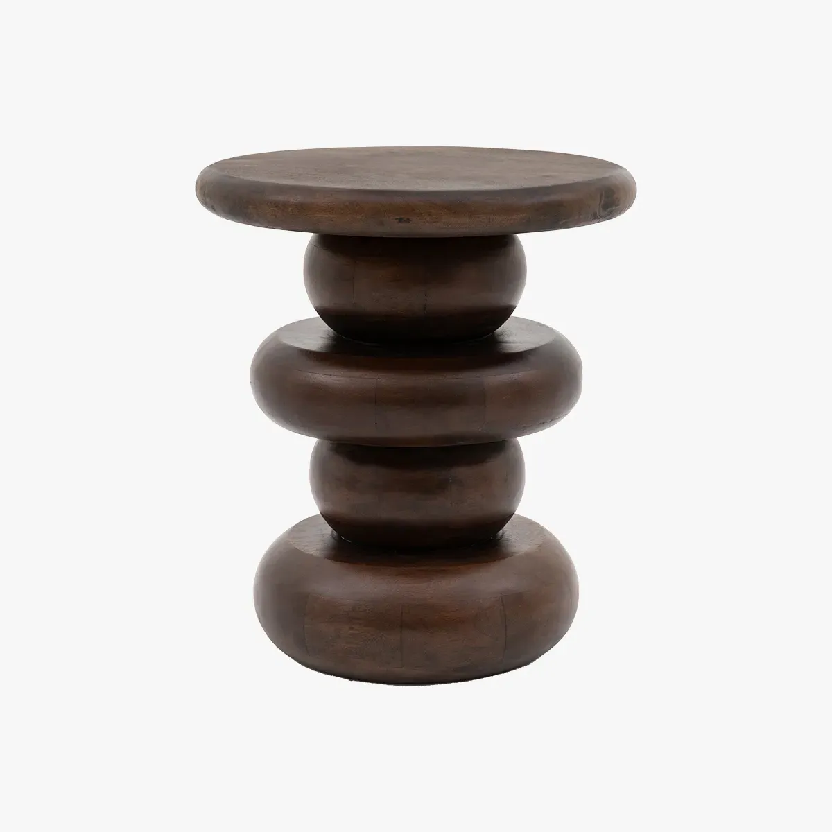 Orb Round Side Table - Mango Wood product