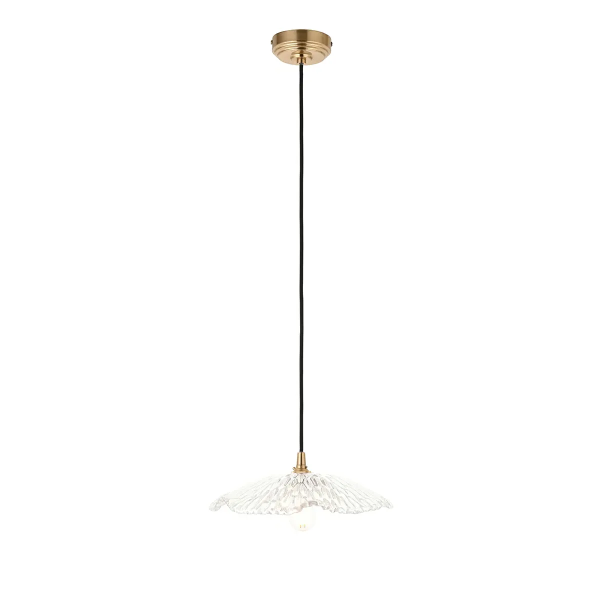 Orchid Pendant with Braided Cable - Black product