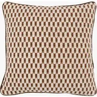 Orielle Jacquard Cushion - Rust by Perch & Parrow, alternate view