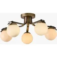 Palla 5 Light Flush Fitting Ceiling Light - Brass by Perch & Parrow, alternate view