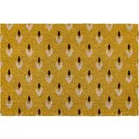 Patterned Doormat - Ochre, Coir alternate view