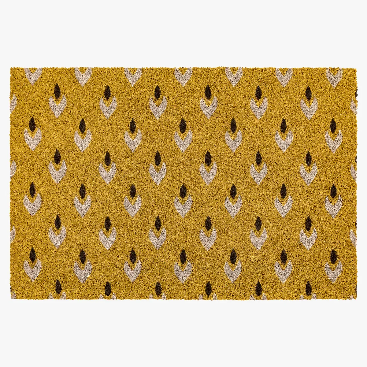 Patterned Doormat - Ochre, Coir product