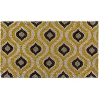 Patterned Doormat - Ochre, Natural Coir alternate view