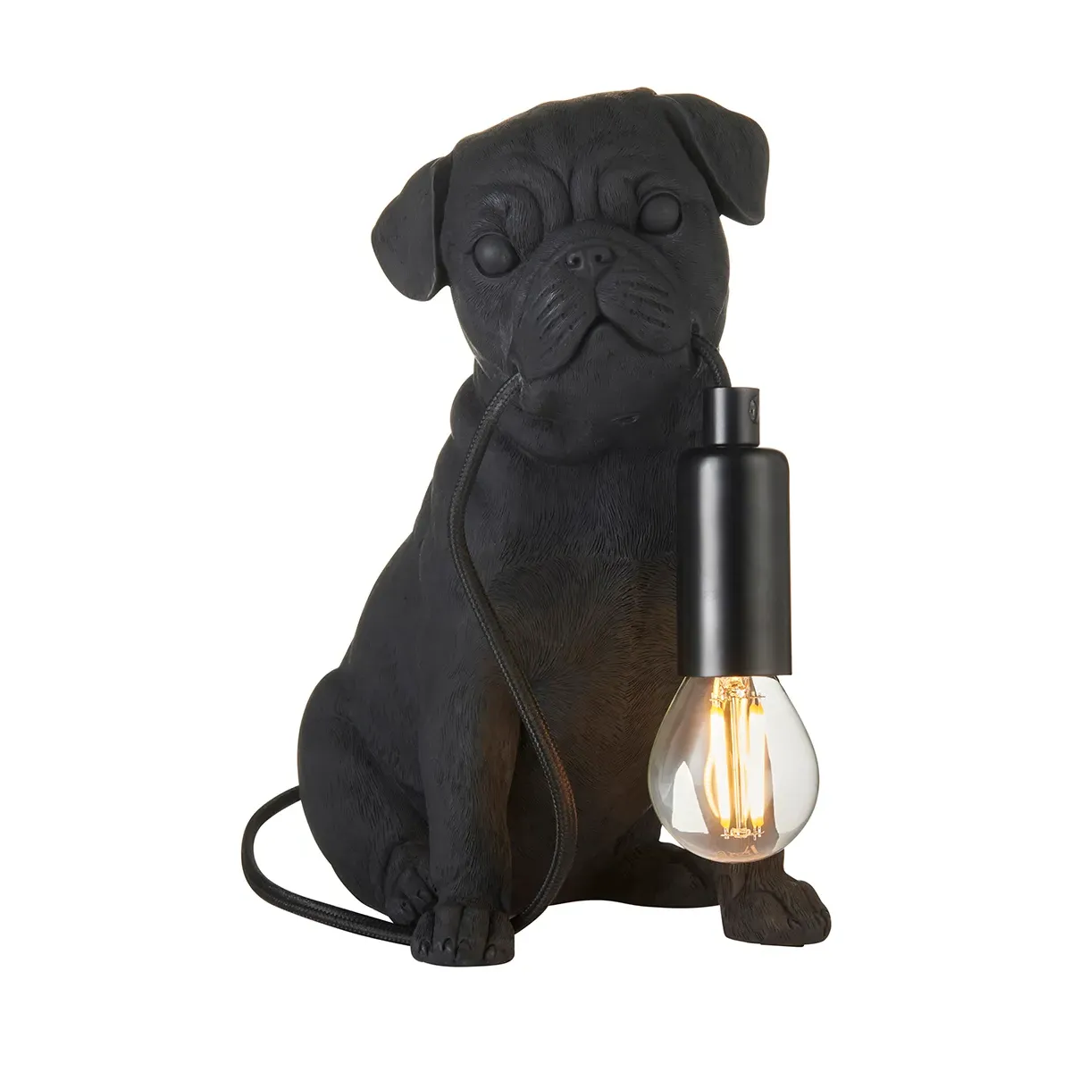 Patti Pug Puppy Table Lamp - Black product